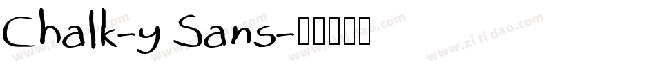 Chalk-y Sans字体转换